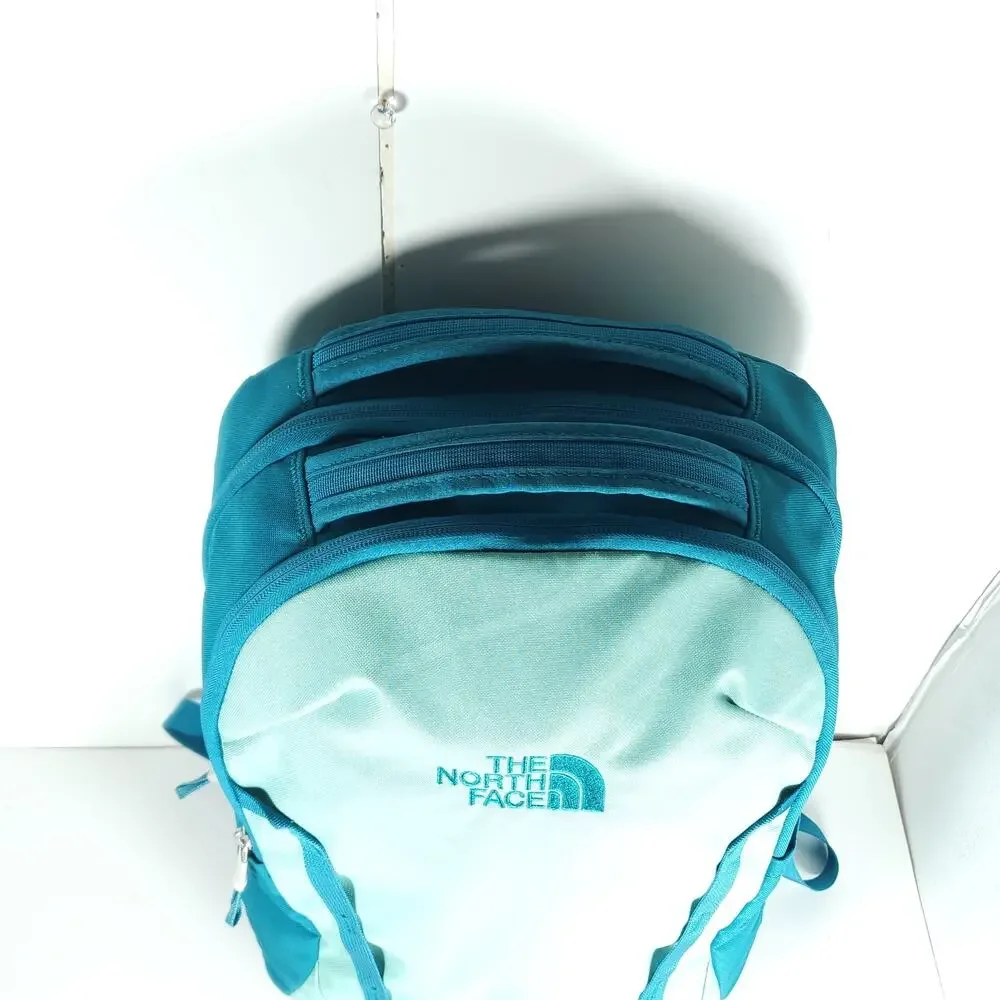 The North Face Vault Pale Teal / Blue Padded School Laptop Outdoor Backpack